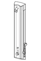 Oras Electra, Shower panel, 12 V, 6662FT