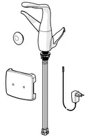 ALESSI Swan by Oras, Kjøkkenkran med avstengning, 230/12 V, 8225F