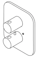 IL BAGNO ALESSI Dot by Oras, Cover part for bath and shower faucet, 8688