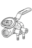 Oras, Line adjustment valve, DN10, 410210