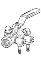 Oras, Pump adjustment valve, DN15, Cu12, 411012