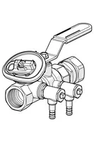 Oras, Pump adjustment valve, DN40, Cu42, 411042