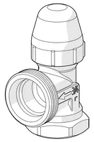 Oras Stabila, Patteriventtiilin runko, DN20, L=31, H=28, 442220