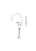 Oras Safira, Washbasin faucet, 1033J-01