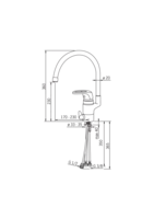 Oras Safira, Kitchen faucet with dishwasher valve, 1039FJ-01