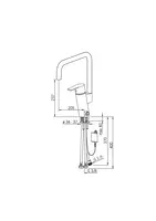 Oras Cubista, Kitchen faucet with dishwasher valve, 6 V, 2839F-Y