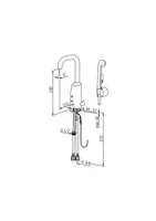 Oras Electra, Washbasin faucet, 12 V, 6336F