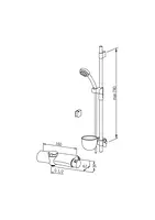 Oras Eterna, Shower faucet with shower set, 3 V, 6387