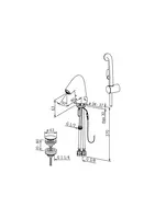 IL BAGNO ALESSI One by Oras, Washbasin faucet, 12 V, 8526F