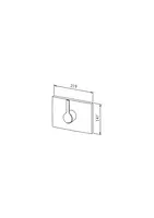 IL BAGNO ALESSI One by Oras, Spolhandtag wc, 8595