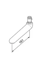 Oras Medipro, Spout, L=161, 211016