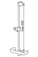 Oras Apollo, Shower rail, 253150