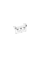 Oras, Distributing frame with 3 outputs, G1/2XD15mm, 410625