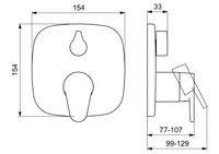 Oras Signa, Frontplate kar/dusj, 2248C