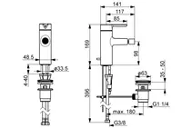 Oras Inspera, Bidet faucet, 3018F