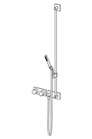 Oras Signa, Shower faucet with shower set, 230/12 V, 2280