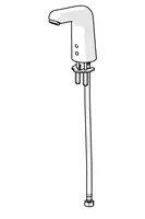 Oras Medipro, Washbasin faucet, 9/12 V, Bluetooth, 5520F