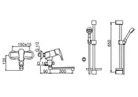 Oras Saga, Shower faucet with shower set, 1945Y