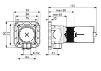 Oras, Body for shower set, 204220