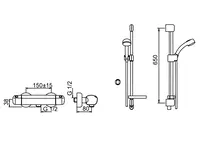 Oras Optima, Shower faucet with shower set, 7176Y