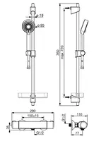 Oras Nova, Shower faucet with shower set, 7413U