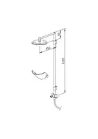 Oras Hydra, Overhead shower set, 391