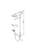 Oras Hydra, Overhead shower set, 392