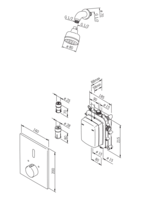 Oras Electra, Frontplate dusjkran, 12 V, 6607C