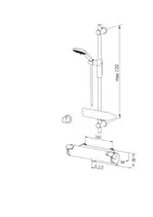 Oras Optima, Shower faucet with shower set, 160cc, 7158