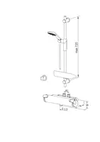 Oras Optima, Duschblandare med duschset, 40cc, 7159