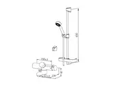 Oras Oramix, Bath and shower faucet with shower set, 7248