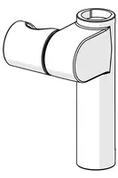 Slide for shower rail