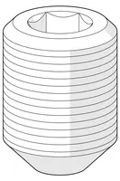 Skrue (10 stk), M6x8