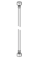 Flexible pipe, L=600, G1/2xG1/2