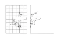 Oras Signa, Washbasin faucet, 3 V, 2213F