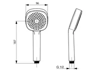 Oras Apollo Style, Handdusch, 253020