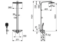 Oras Esteta, Shower system, 6 V, Bluetooth, 7593U-11