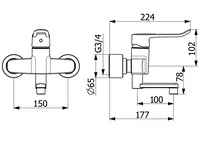 Oras Clinica, Washbasin faucet, 5616