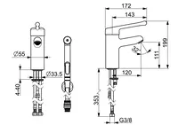 Oras Medipro, Washbasin faucet, 5512AF