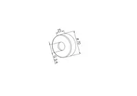 Oras Oramix, Cover flange pair, G3/4, D70, 203514/2