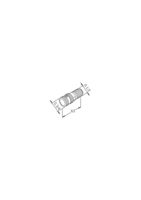 Oras, Straight coupling pair with stop valves, G3/4xG1/2, 281208/2