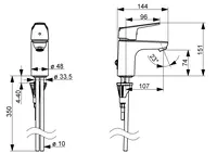 Oras Vega, Washbasin faucet, 1810GK