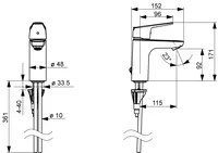 Oras Vega, Washbasin faucet, 1811G