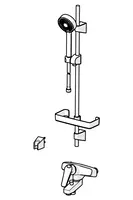 Oras Vega, Bath and shower faucet with shower set, 1879G