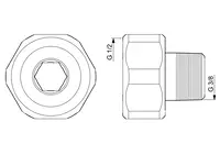 Oras Stabila, Connector, DN15/10, 435550