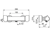 Oras Clinica, Shower faucet, 5660