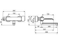 Oras Clinica, Washbasin faucet, 5663