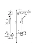 Oras Optima, Dusjkran med rain shower, 7192-33