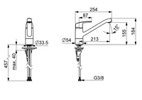 Oras Safira, Kitchen faucet, 1030FS-105