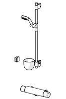 Oras Nova, Shower faucet with shower set, 7429